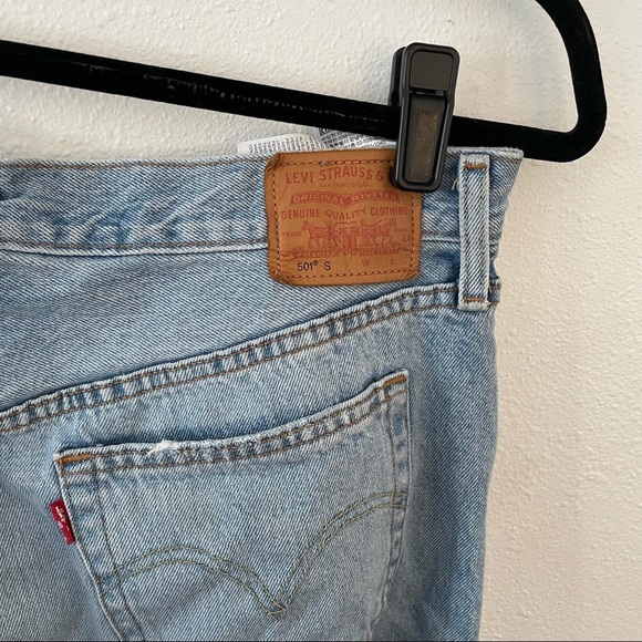 𝅺Levi’s 501S Light Wash High Waisted Jeans 31X32 - Picture 6 of 8